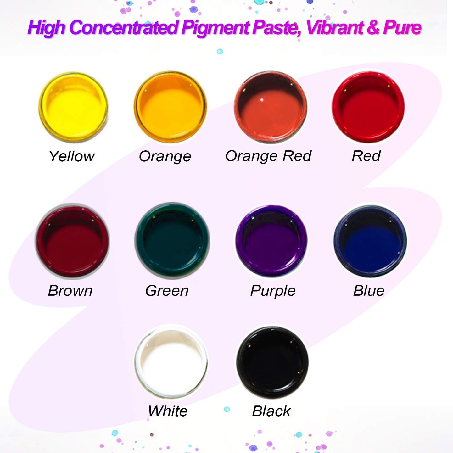 LET&#x27;S RESIN 10 Colors Resin Dye -High Concentrated Epoxy Resin Color Pigment Paste