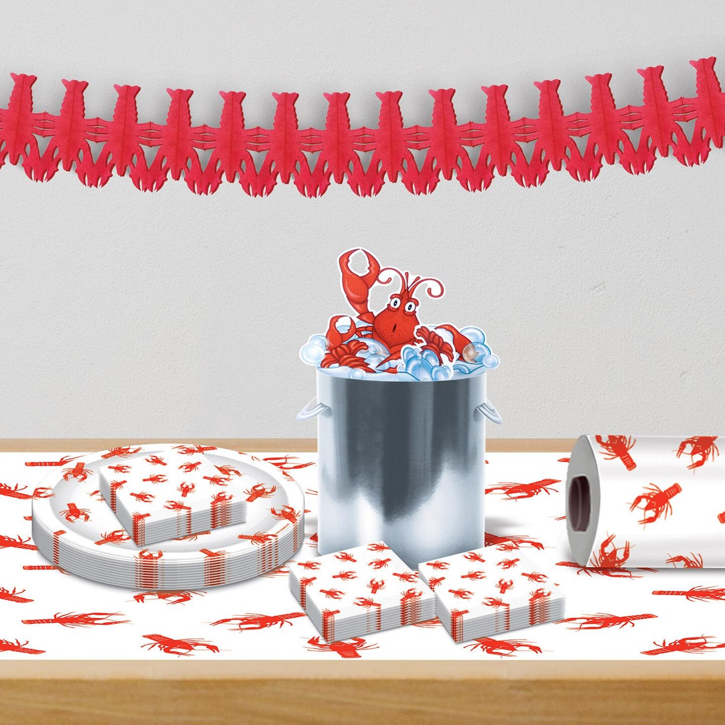 Beistle Mardi Gras Crawfish Table Roll