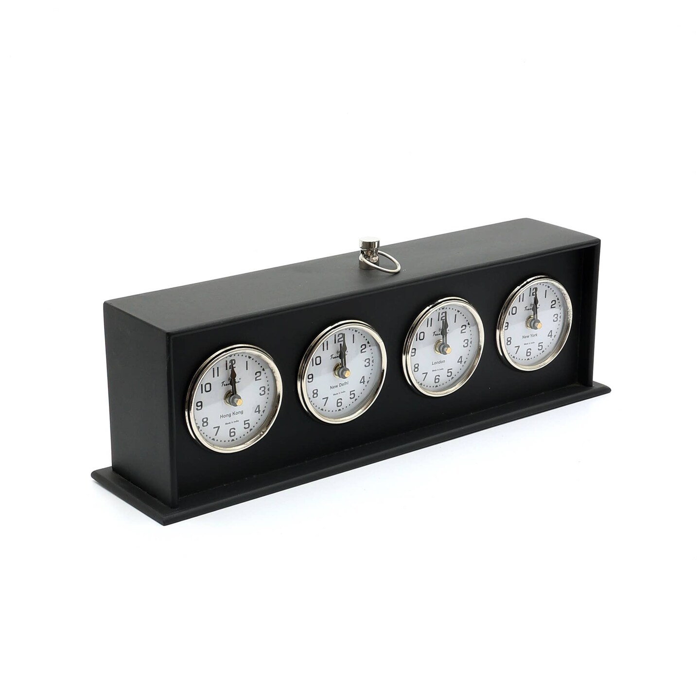 Modern &#x26; Decorative Table World Clock for Home &#x26; Office Decor - Tabletop Object