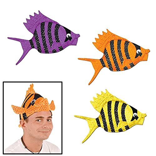 Luau Fish Hats: Soft, Plush, and Fun - Pack of 6!