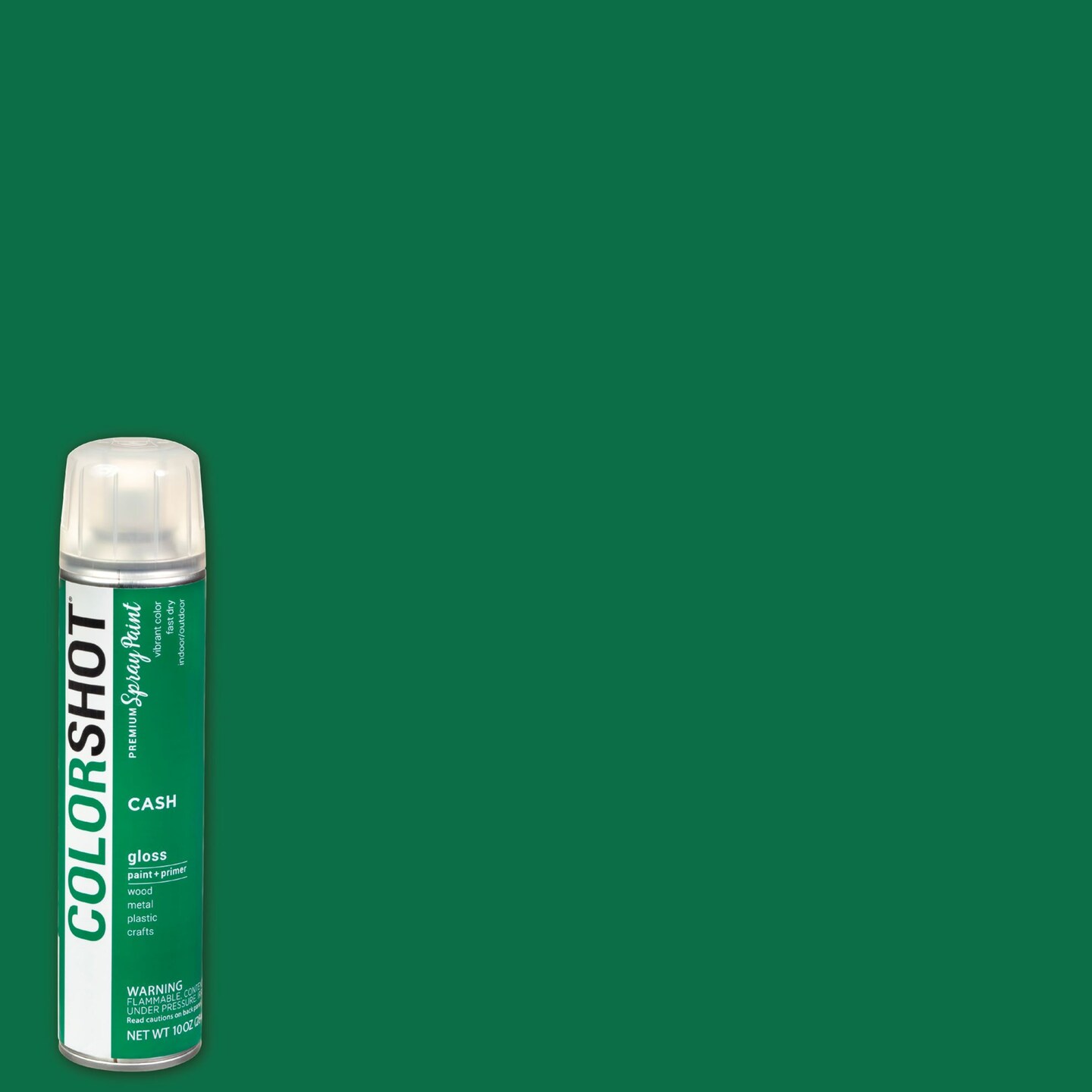 COLORSHOT Gloss Spray Paint Cash (Green) 10 oz. 4 Pack