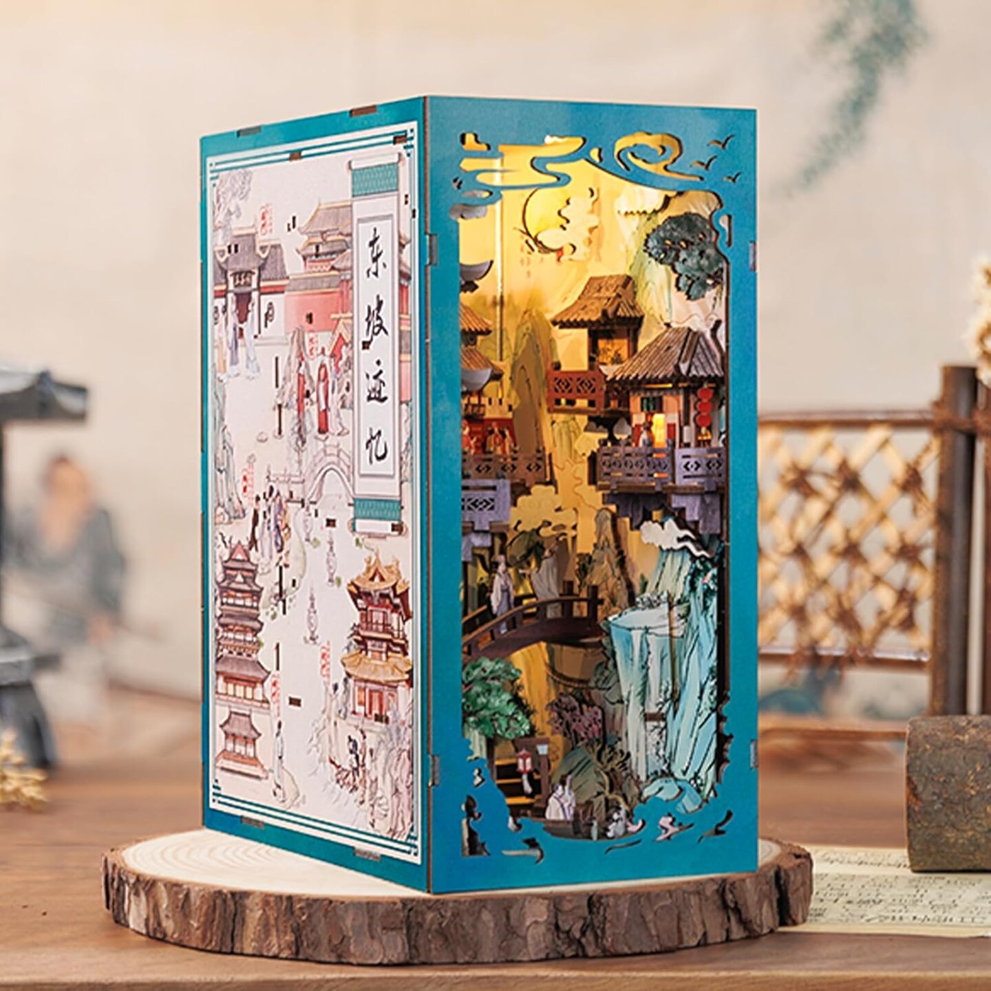 Book Nook Wizardi Miniature - Su Dongpo&#x27;s Life Roombox Kit