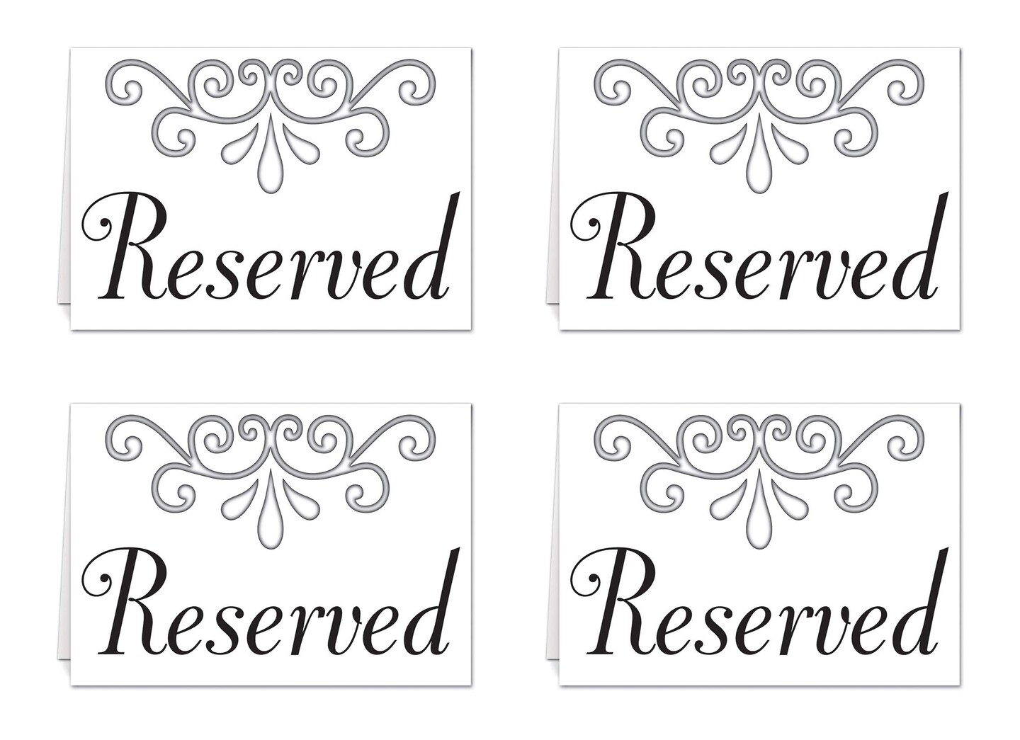 12-Pack Reserved Table Cards: Durable, High-Quality Cards for Organized Events