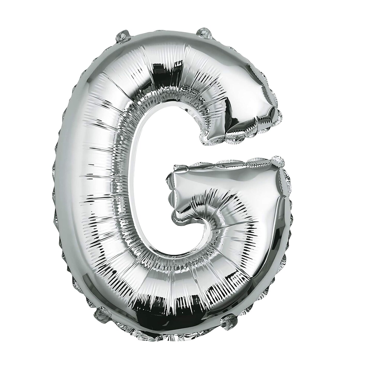 Anagram&#xAE; 16&#x22; Silver Letter Balloons A&#x2013;Z Air Fill Only Mylar by