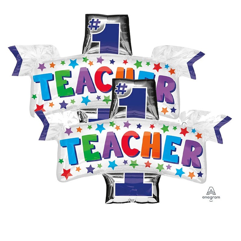 Anagram&#xAE; 38&#x22; #1 Teacher Appreciation Balloon