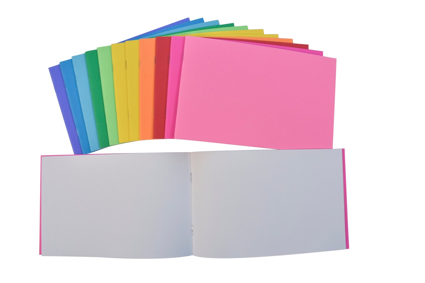 School Smart Bright Blank Books, 5-1/2 x 8-1/2 Inches, Assorted Colors ...