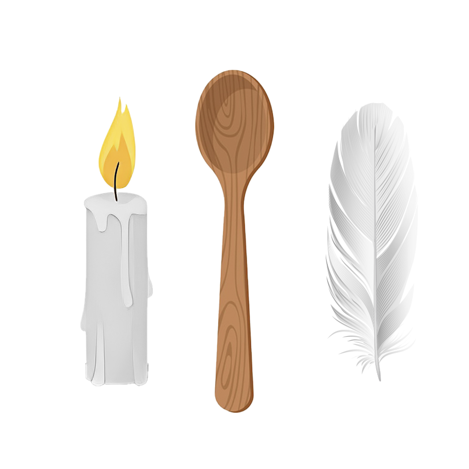 Bedikas Chometz Set 20 Pack | Passover Chametz Search Kit with Candle, Feather & Wooden Spoon | Pesach Tradition Supplies for Home & Classroom
