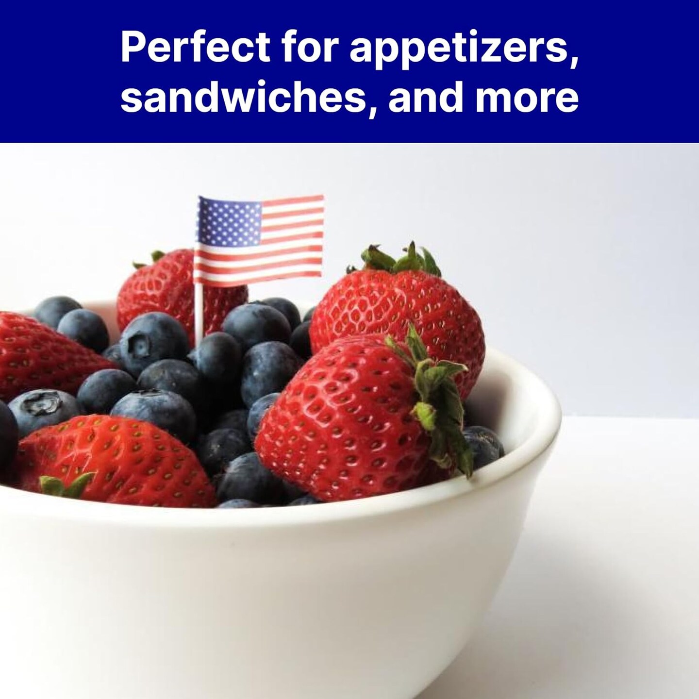 100 World Assorted Toothpick Flags, 100 Cupcake Flag Toothpicks or Cocktail Picks