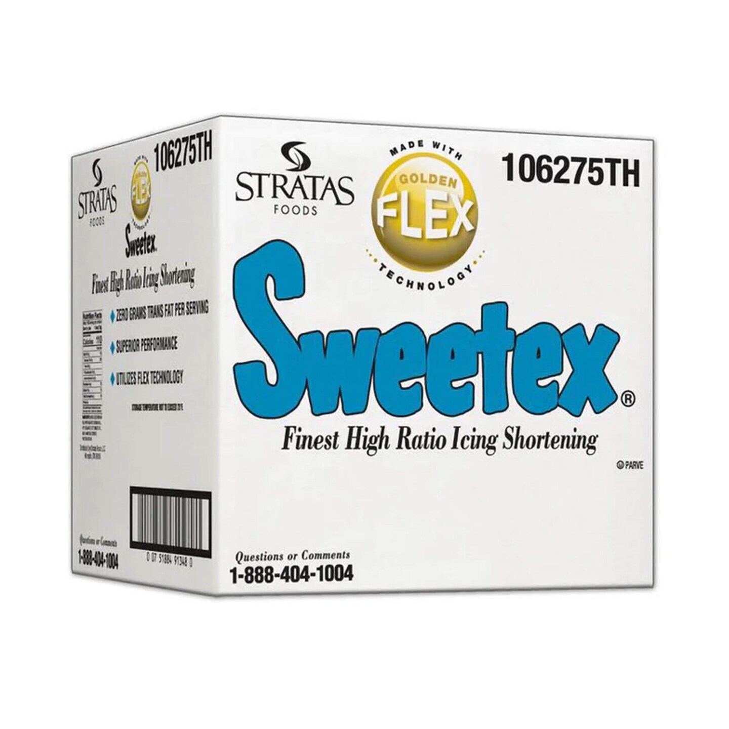 Sweetex Golden Flex Finest High Ratio Cake and Icing Shortening 2 lb