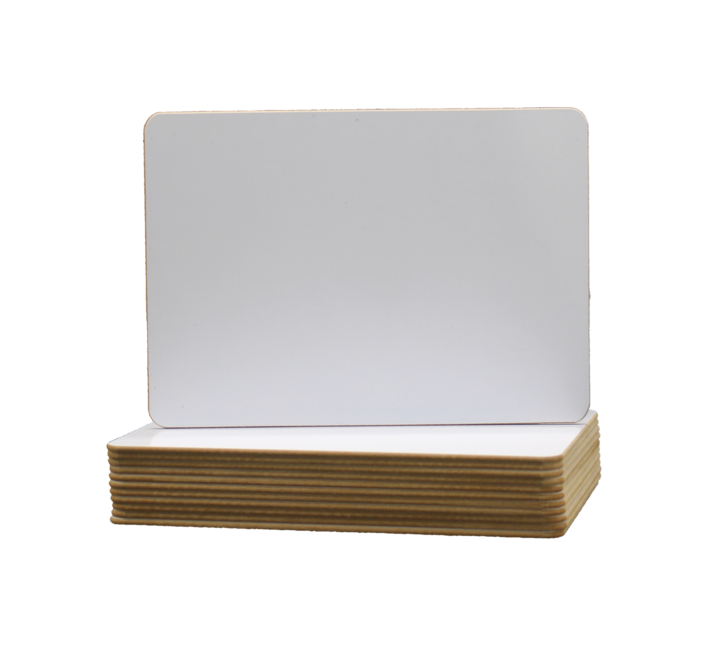 Flipside Products 9.5" x 12" Dry Erase White Boards, Classroom Pack, Single-Sided Lapboard For Class, Reusable For Group Participation