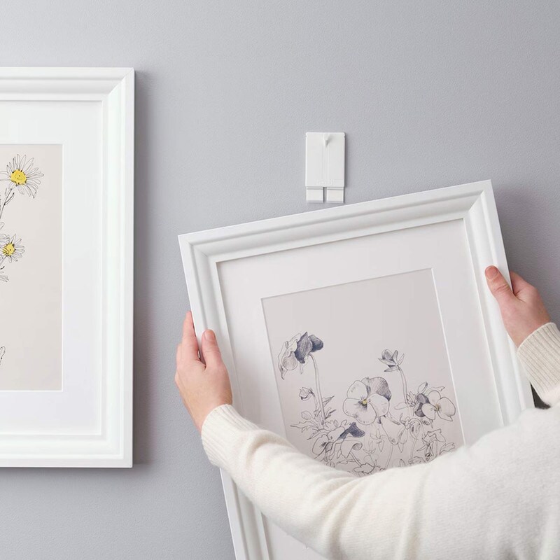 White Adhesive Hook for Frame