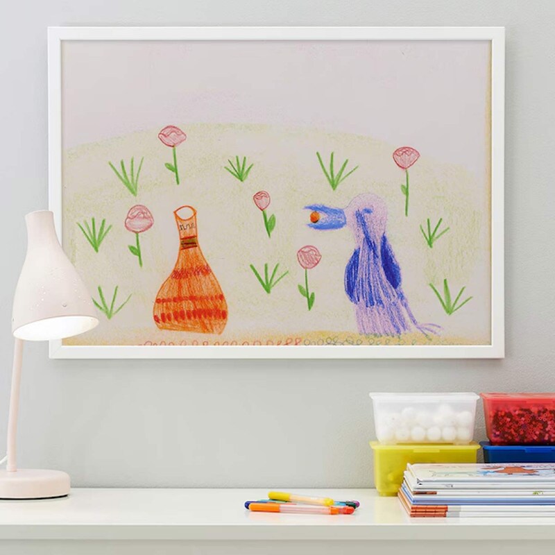 Frame White 19 &#xBE;x27 &#xBD;&#x22; Versatile and Easy to Hang Picture Frame