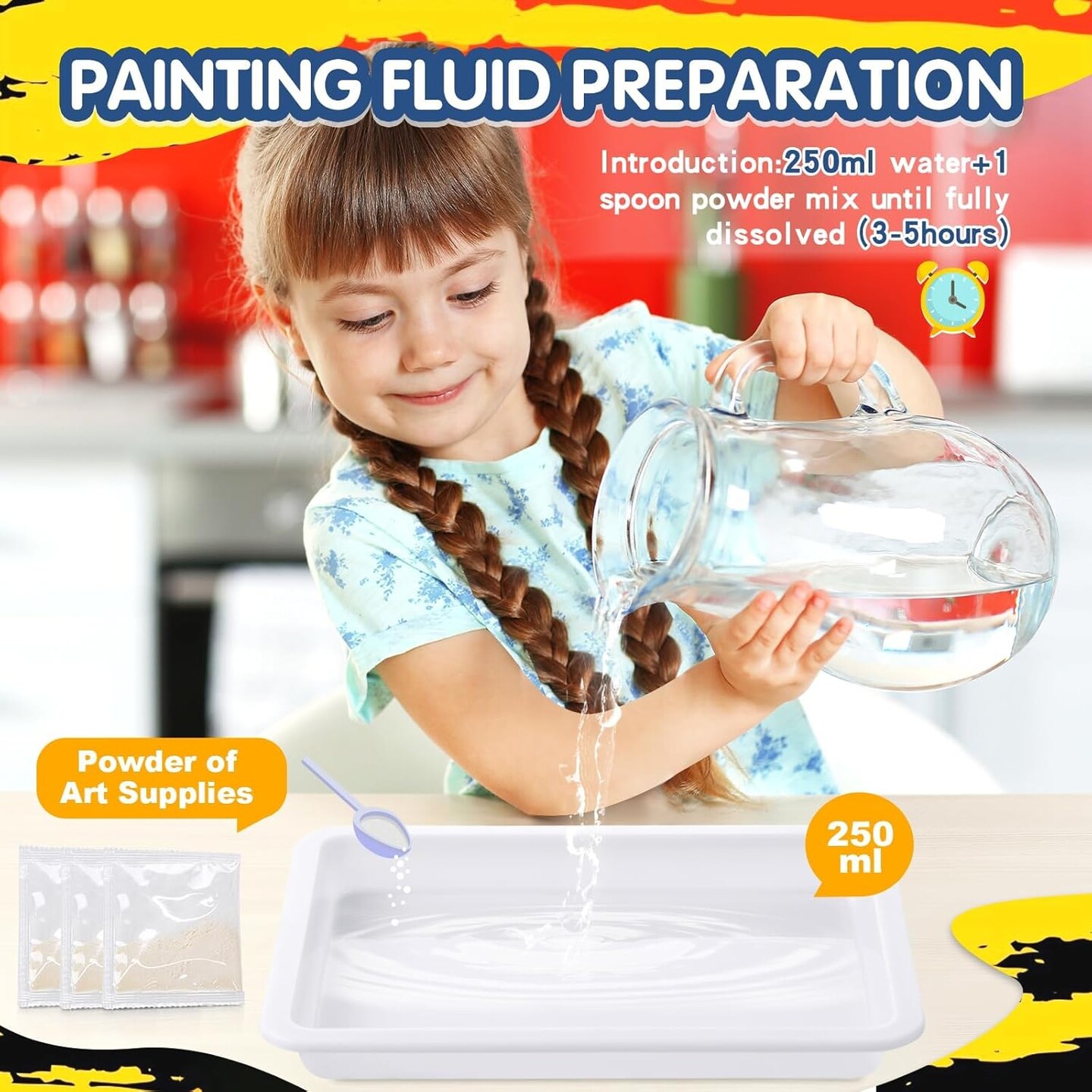 Water Marbling Paint for Kids - Arts and Crafts for Girls & Boys Crafts Kits Ideal Gifts for Kids Age 6-8 8-12