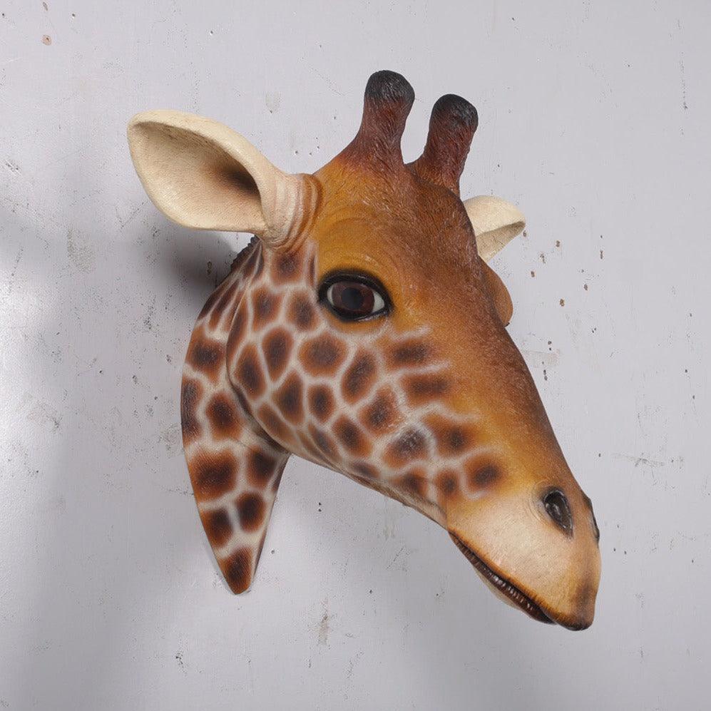 Small Giraffe Head Life Size Statue