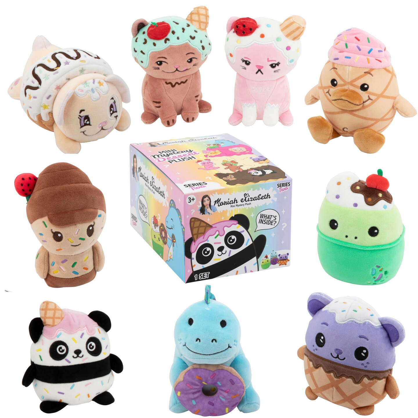 Moriah Elizabeth 6&#x201D; Mini Mystery Plush - Series 2; 9 Pack Bundle; YouTube Craft Channel, Blind Box, Official Merch
