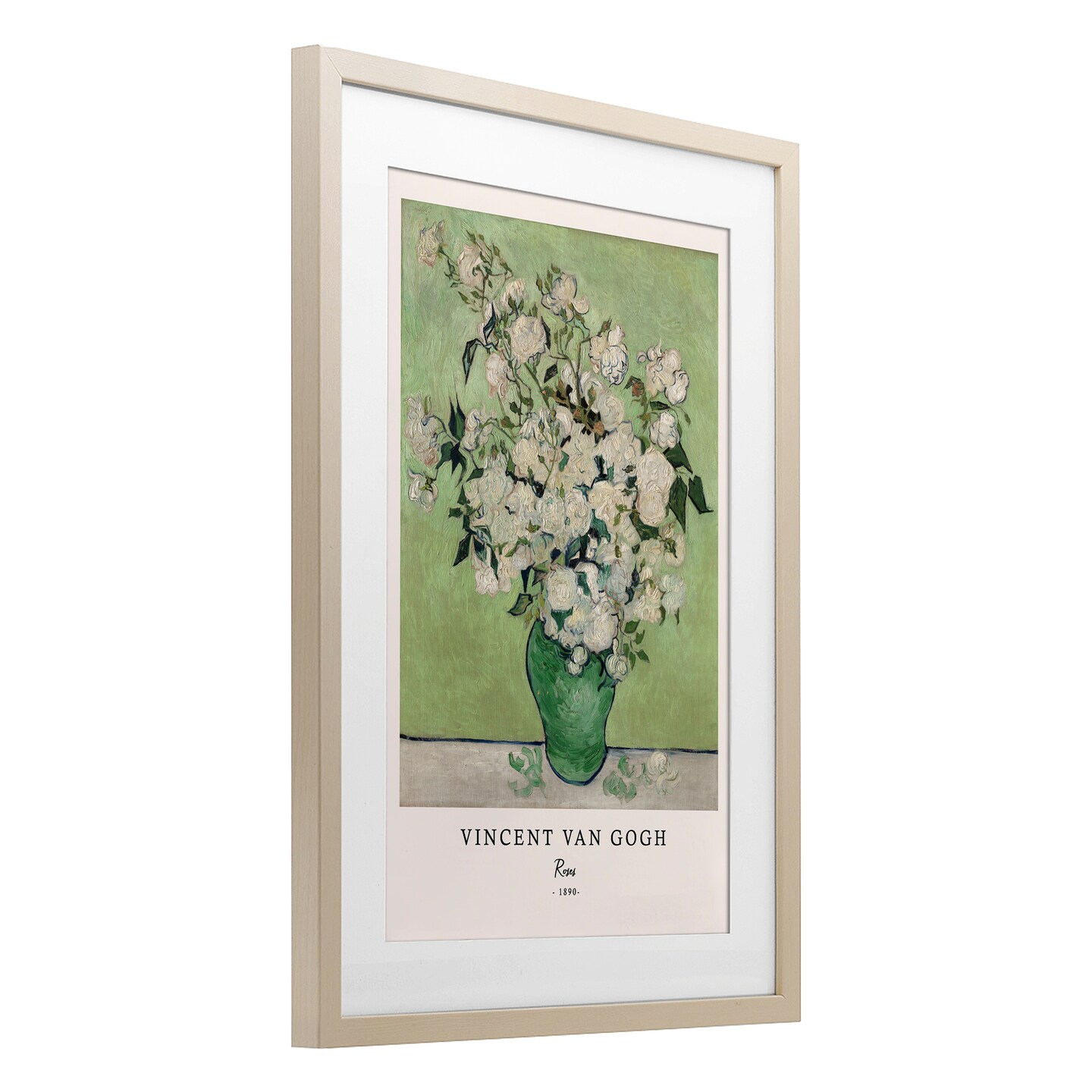 Stupell Industries Classic Roses Van Gogh Framed Print Under Glass, design by Vintage Hustle