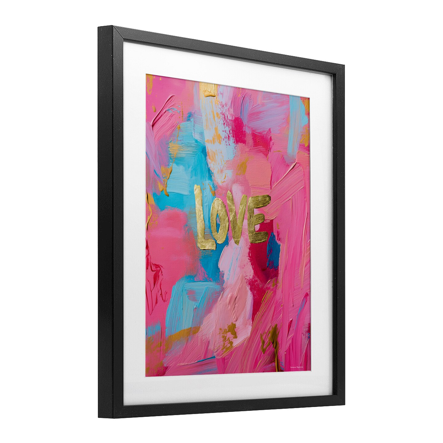 Stupell Industries Glam Love In Motion Framed Print Under Glass, design by Svetlana Aleynikova