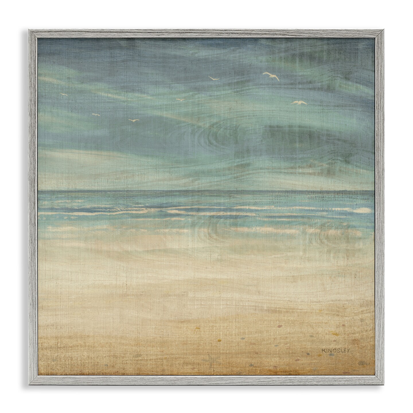 Stupell Industries Moody Coastal Days Framed Giclee, design by Dan Meneely