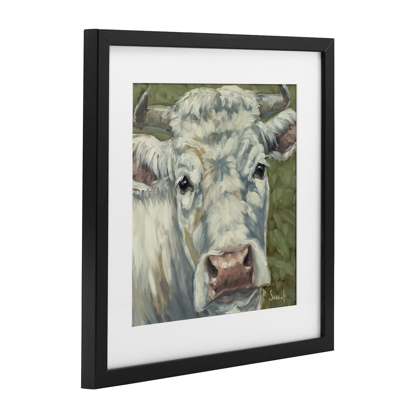 Stupell Industries Pearl Of The Pasture Framed Print Under Glass, design by Sara G. Designs