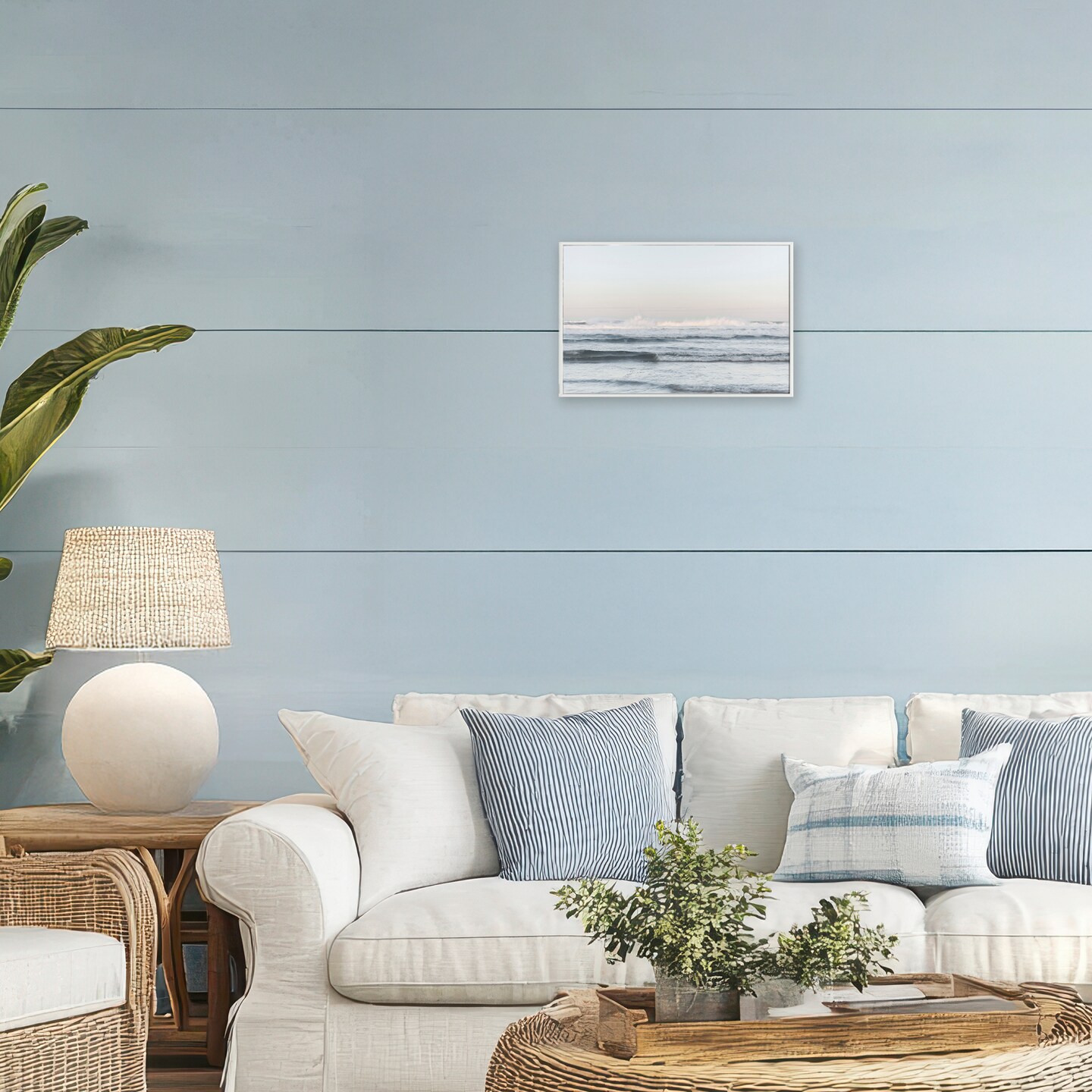 Stupell Industries Serene Ocean Waves Calmness Framed Giclee, design by Melissa McClain