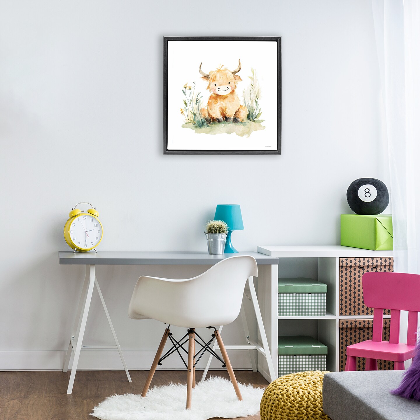 Stupell Industries Little Highland Calf Floating Frame, design by Svetlana Aleynikova