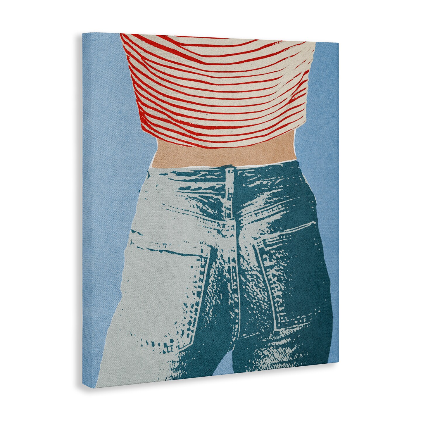 Stupell Industries Favorite Jeans Vintage Canvas, design by Victoria Barnes