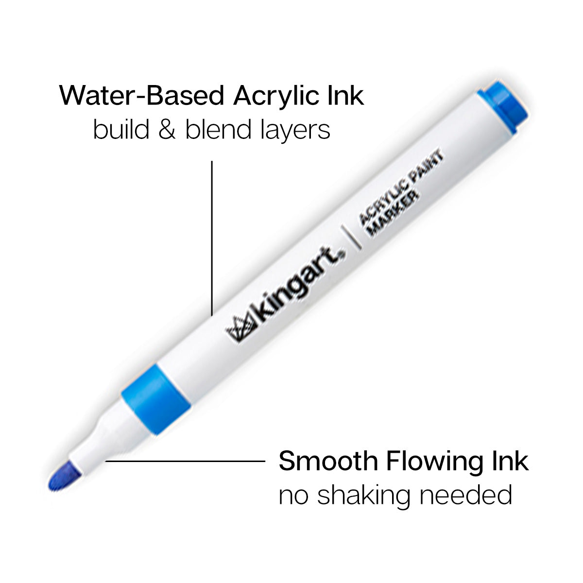 KINGART&#xAE; Acrylic Paint Markers 48 Colors