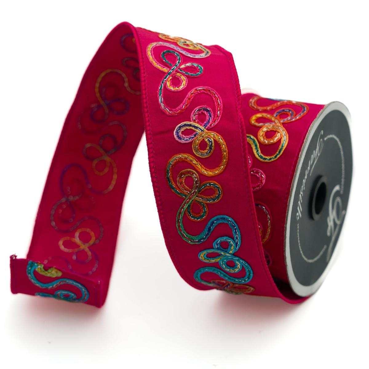 1.75&#x22; Whimsy Ribbon: Fuchsia (10 Yards)