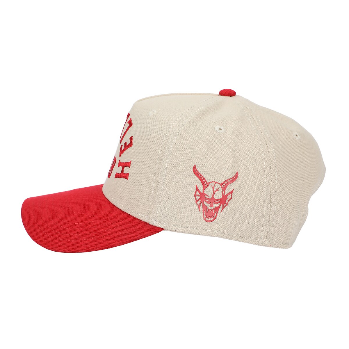 Stranger Things Hellfire Club White Polywool A-Frame Baseball Hat