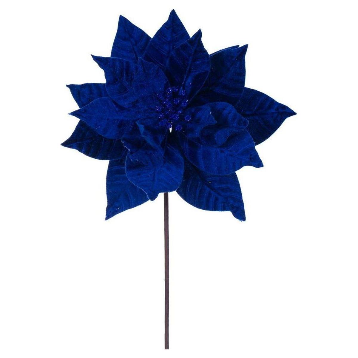 21&#x22; Blue Poinsettia Stem