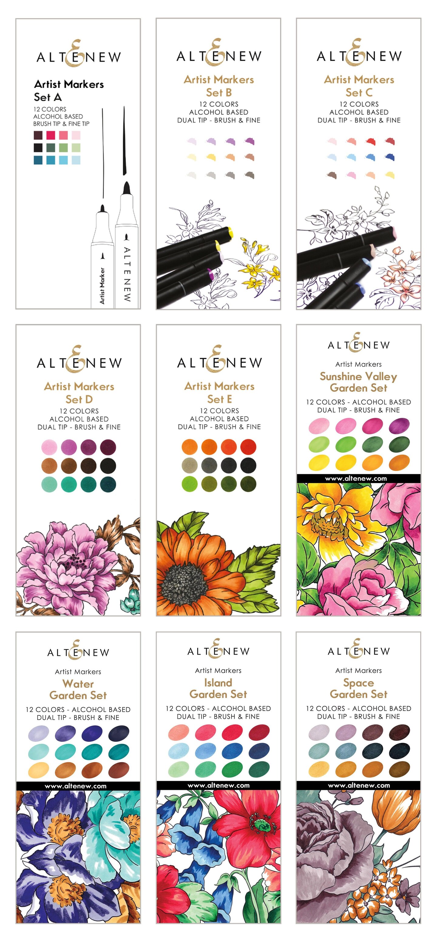 Retired - Artist Alcohol Markers Bundle (108 Colors)