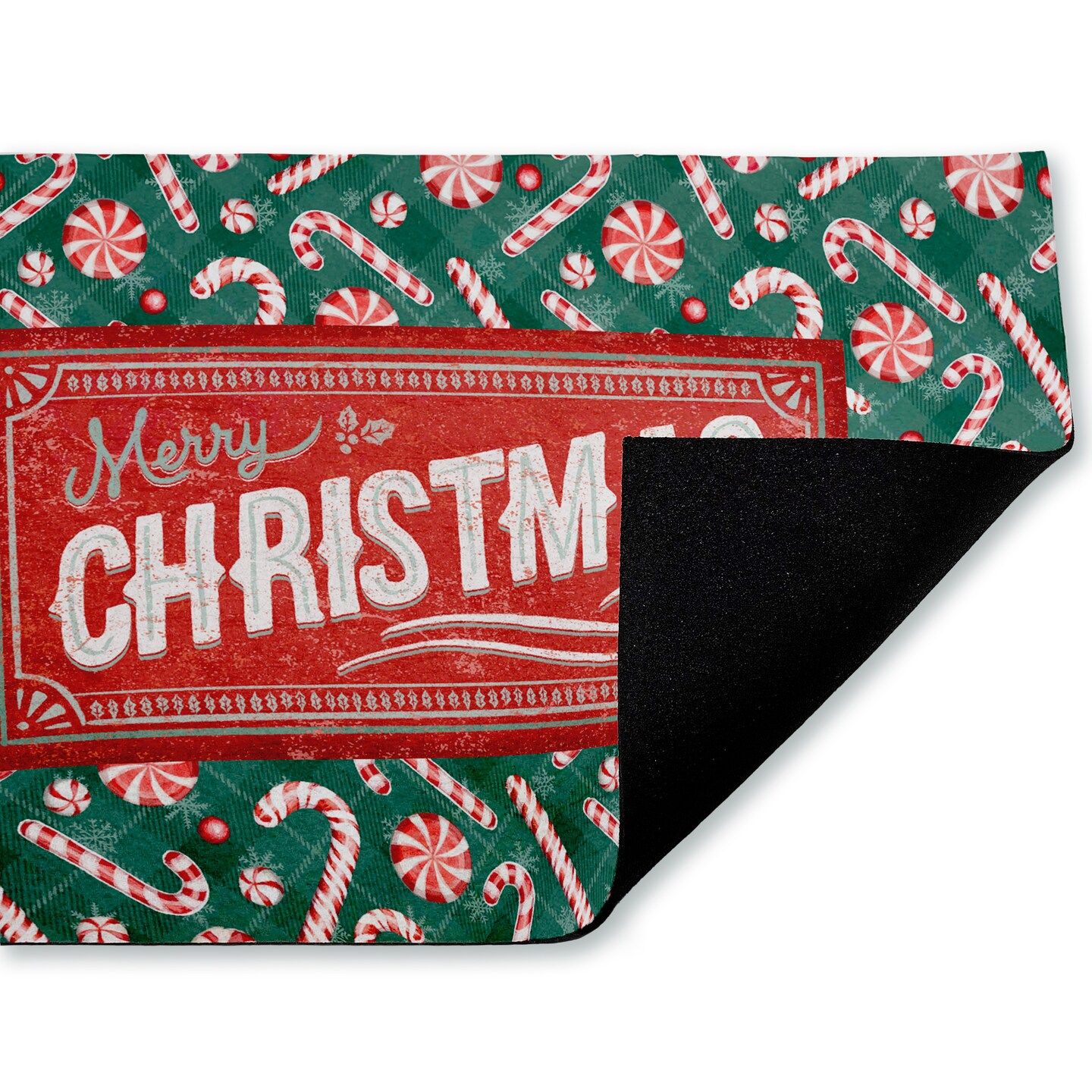Stupell Industries Vintage Christmas Candies Printed Outdoor Door Mat, design by Chad Barrett, 18"x30"
