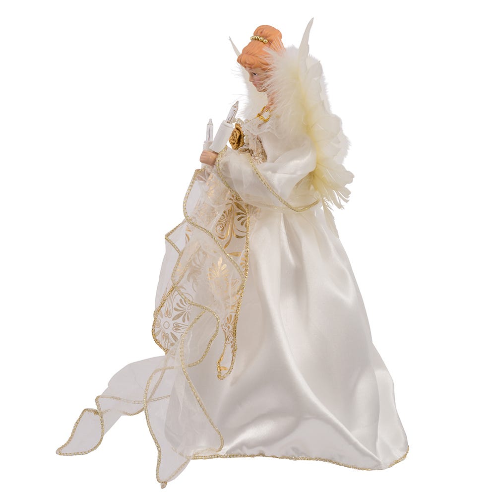 Radiant Christmas Angel Tree Topper - 12 Inch