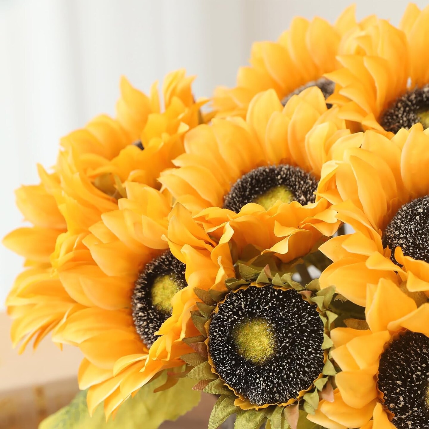 9Pcs Artificial Sunflowers Fake Sunflowers