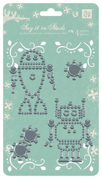 Say It In Studs Robot Silver 655350529284