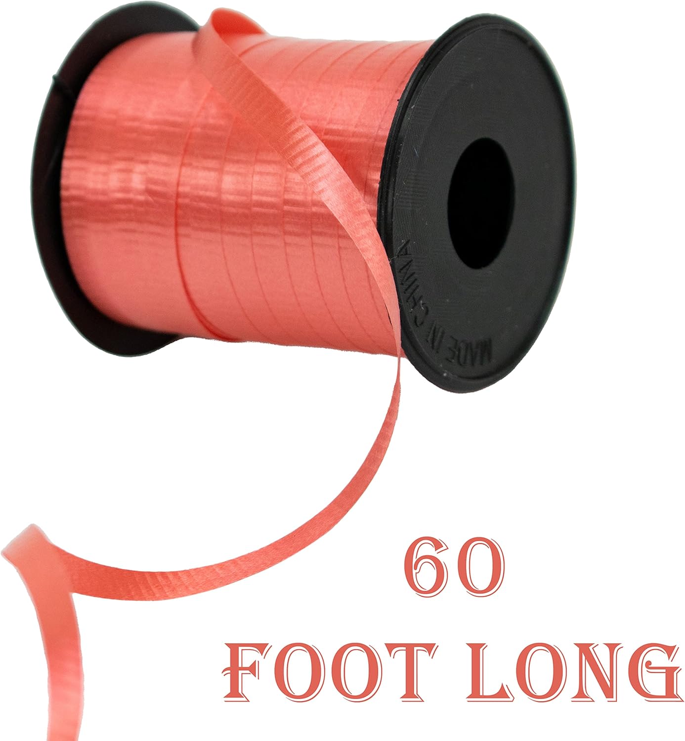 12 Rolls Crimped Curling Ribbon, 3/16" x 60ft – Assorted Vivid Colors for Balloons, Crafts & Gift Wrapping