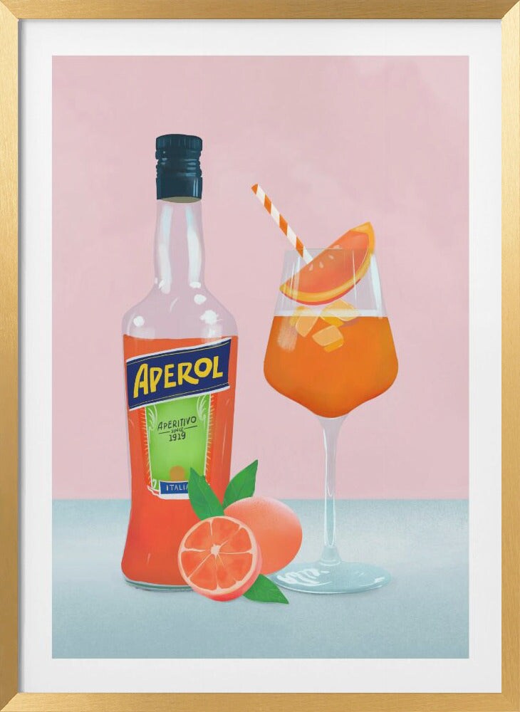 Aperol Spritz by Petra Lizde Framed Art