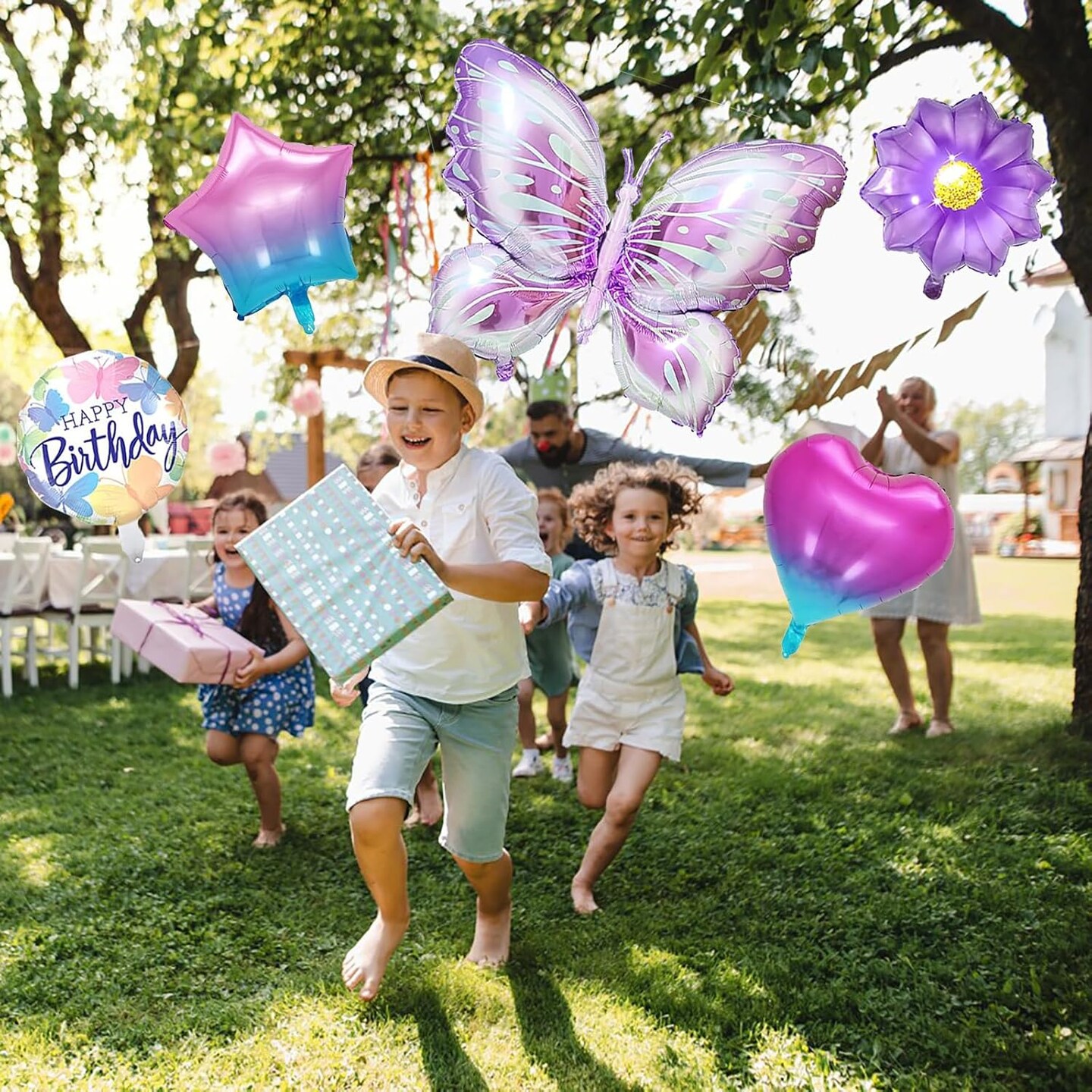 Butterfly Birthday Party Decoration Butterfly Aluminum Foil Balloon