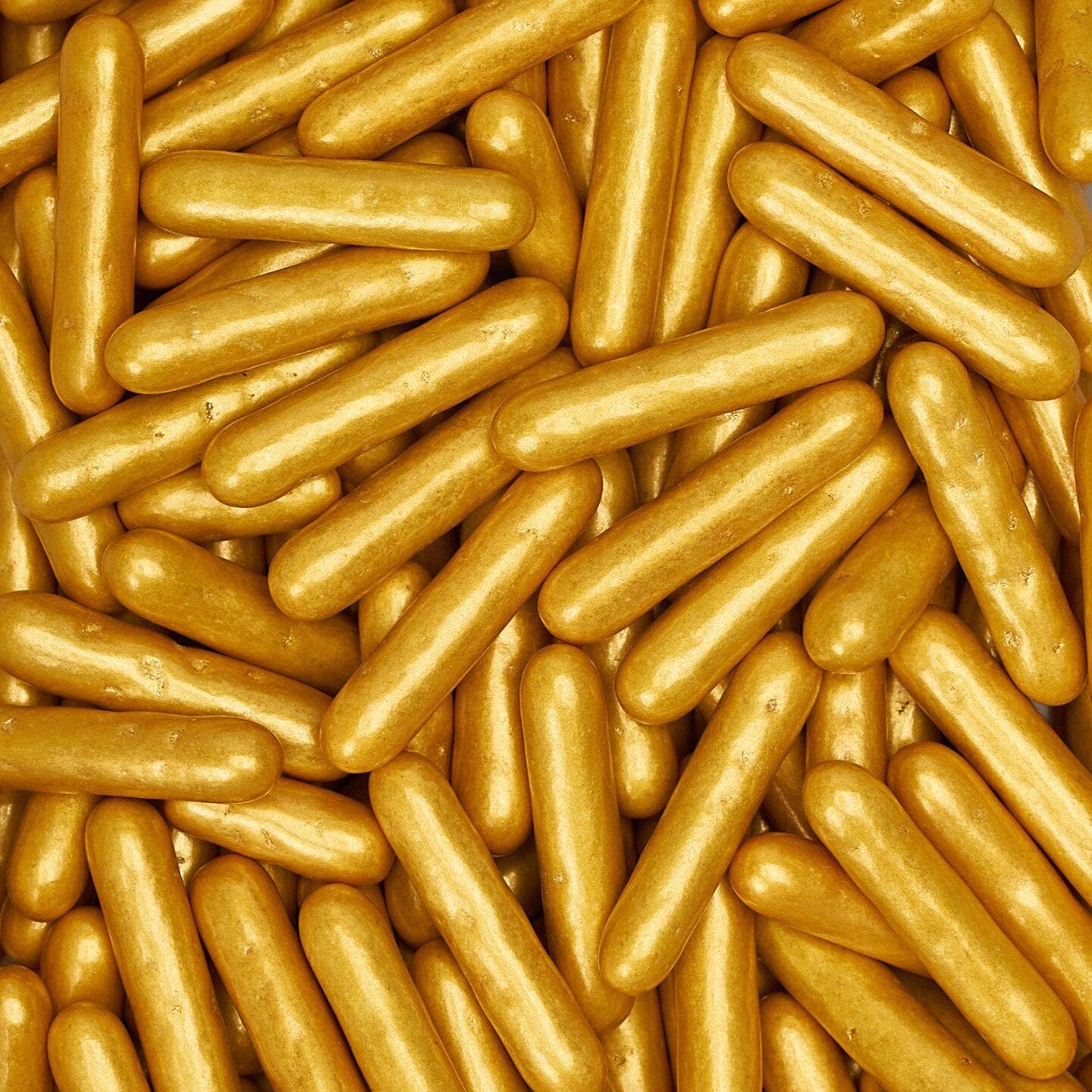 Metallic Gold Rods Sprinkles