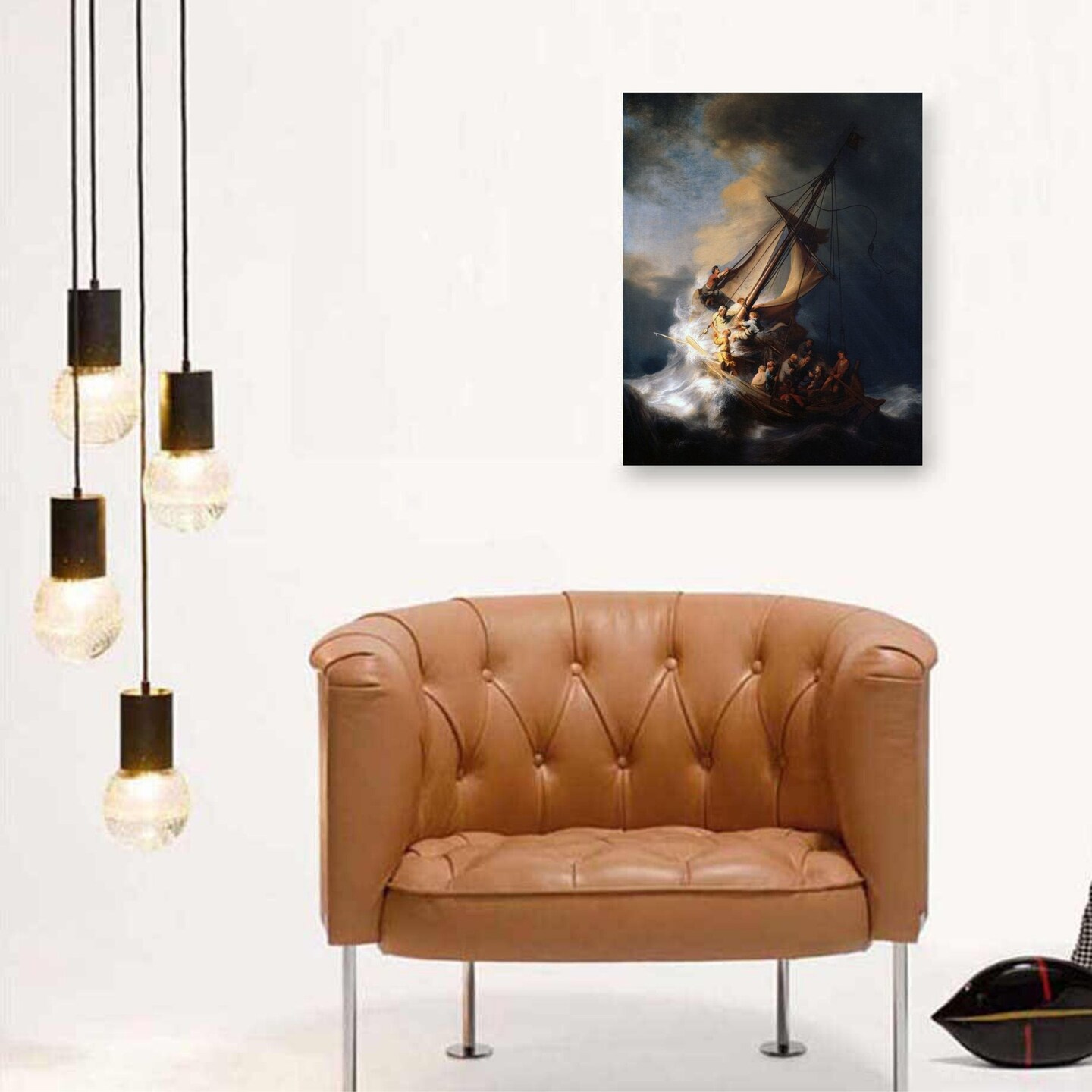 Rembrandt Christ In The Storm On The Sea Of Galilee Framed Art Print
