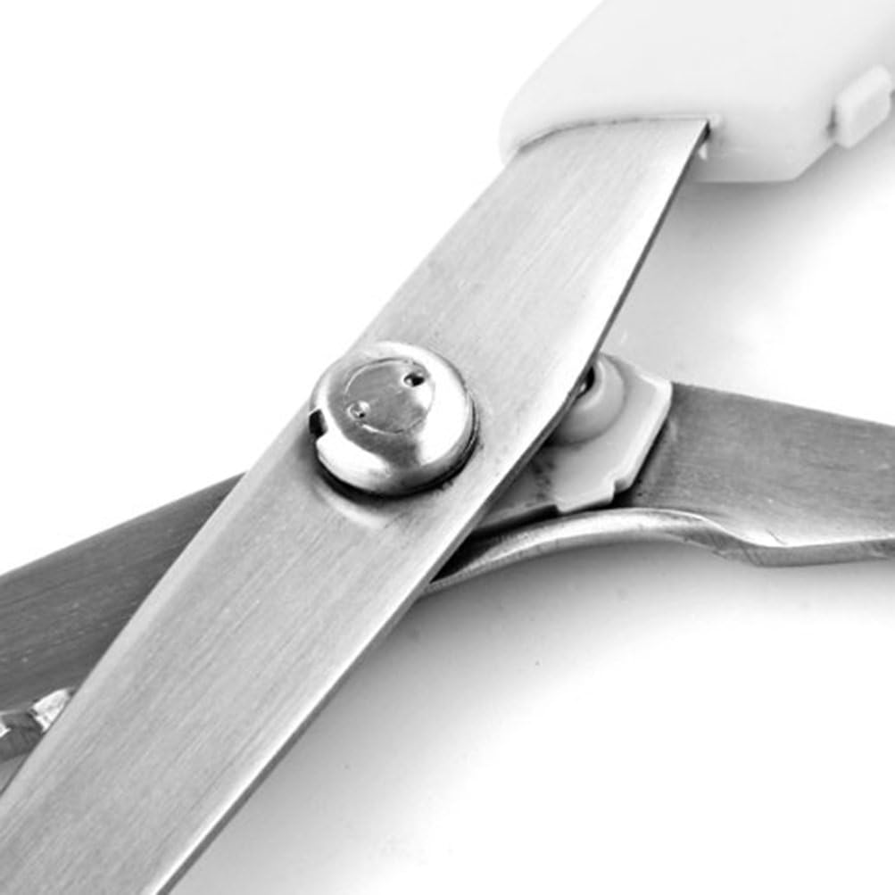 9.5" Stainless Steel Pinking Shears – Professional Zig Zag Fabric Scissors with Comfort Grip Handle for Sewing, Dressmaking, and Craft Cutting (Green)