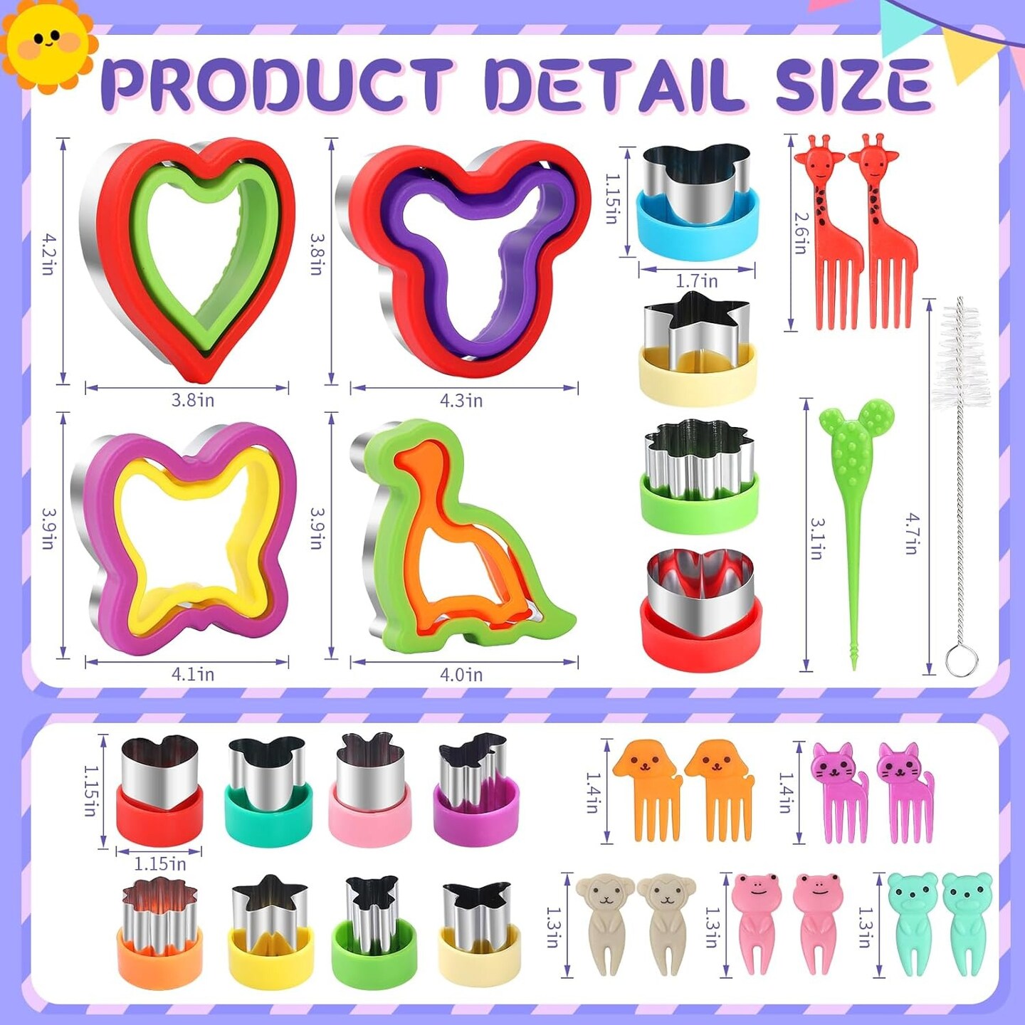 Sandwich Cutter and Sealer Set 30 Pieces