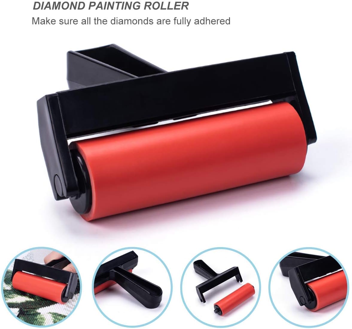 22 Pieces 5D Diamonds Painting Tools and Accessories Kits with Diamond Painting Roller and Diamond Embroidery Box for Adults