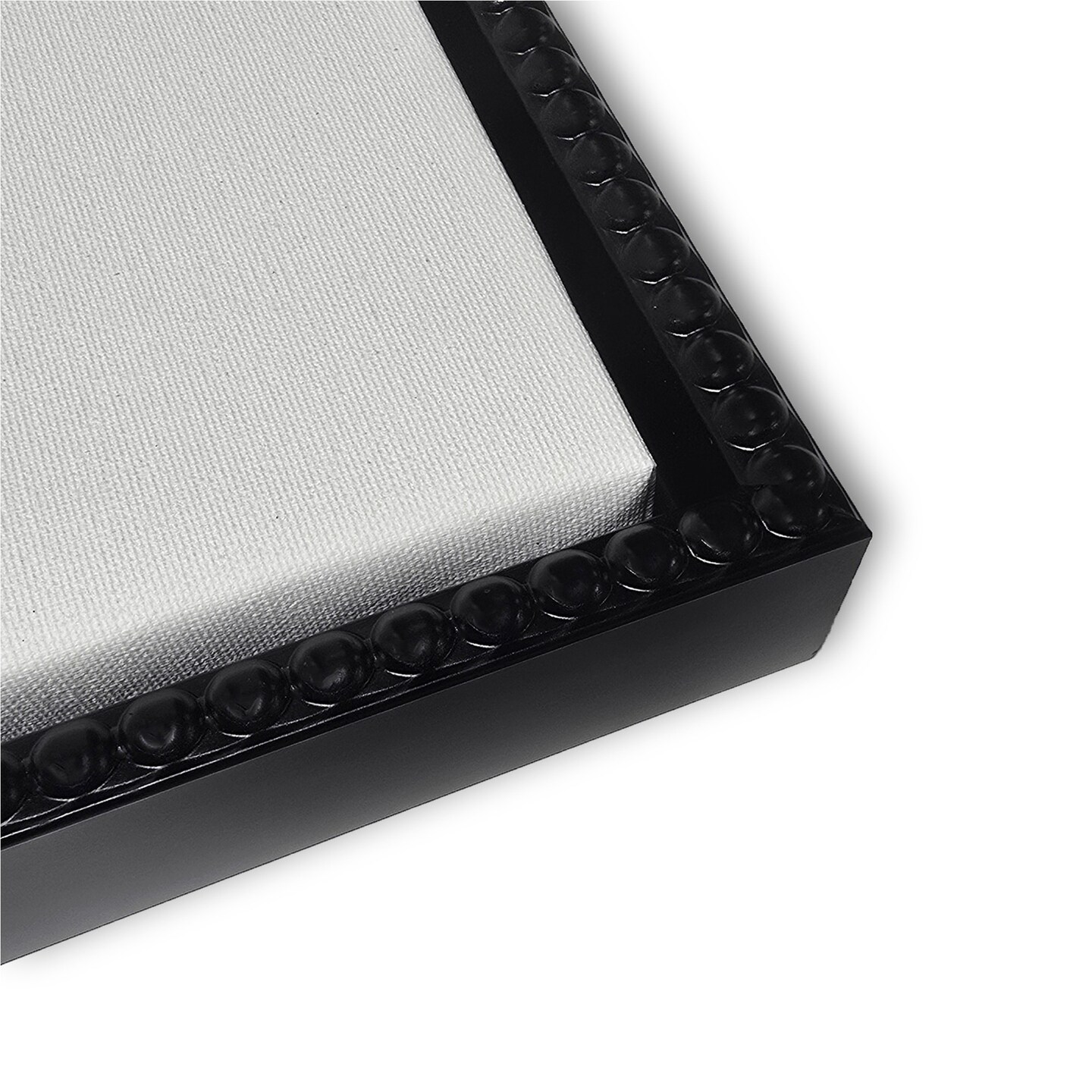 Minimalist line art in blue grey by Little Dean Framed Canvas Wall Art