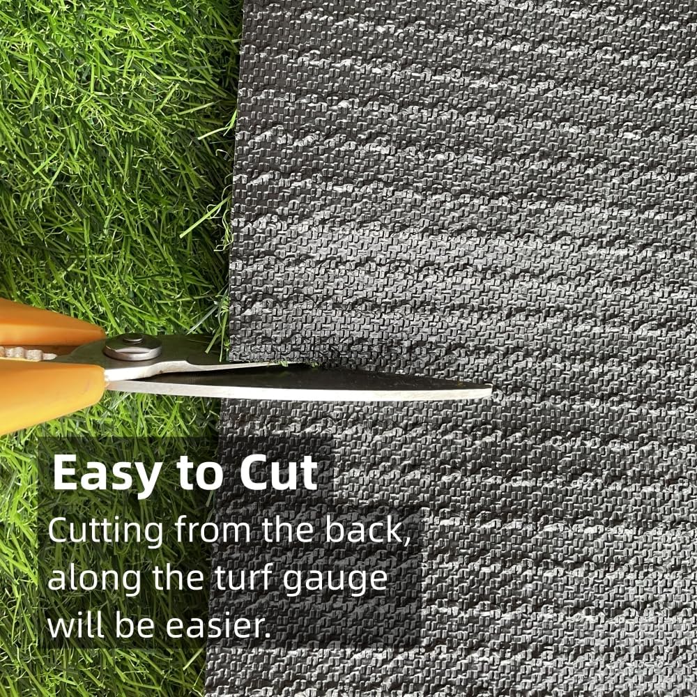 Artificial Grass Table Runner Rug 1 ft x 10 ft, Synthetic Fake Grass Turf Mat for Shelf Party Wedding Garden Home Decor, 0.8&#x22; Pile Height