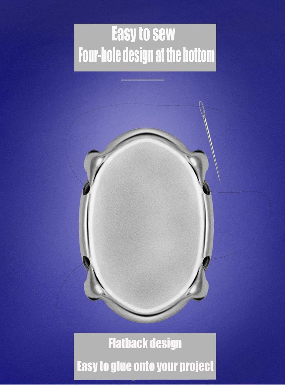 160PCS Glass Sew on Rhinestones, Flactback Sew On Claw Crystals for Crafts Costume Clothes Jewelry (Crystal Clear/White, Mixed Shapes)