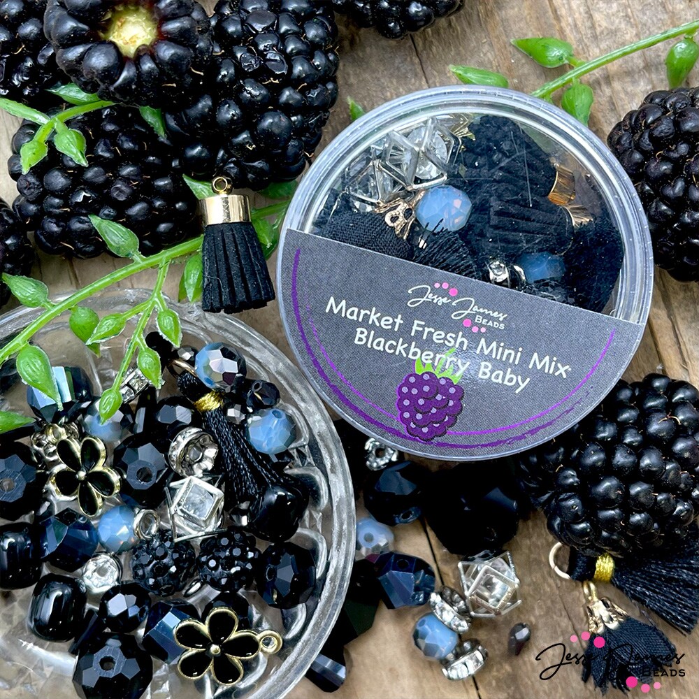 Jesse James Beads Mini Bead Mix in Blackberry Baby