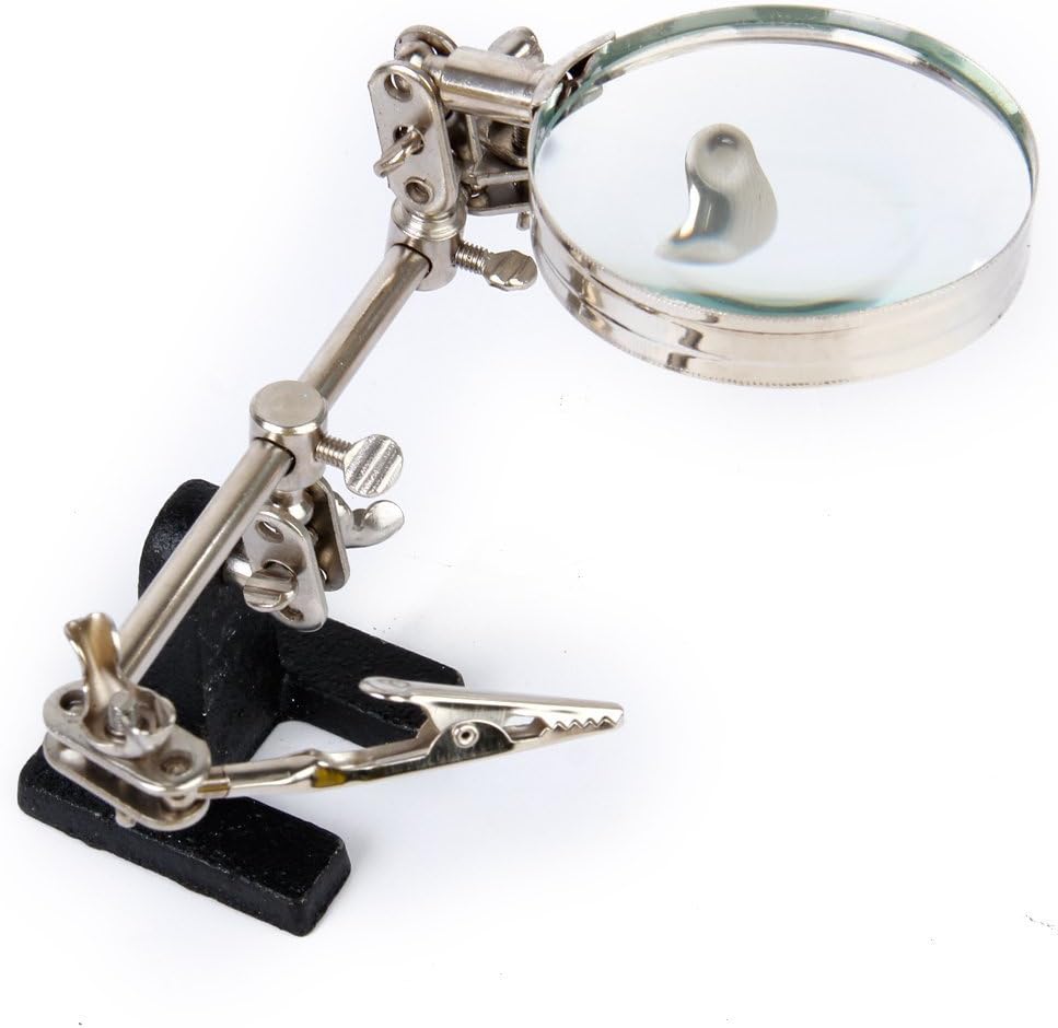 Helping Hand with Magnifier Helping Tool Kit for Watch Repair Jewelry Repair