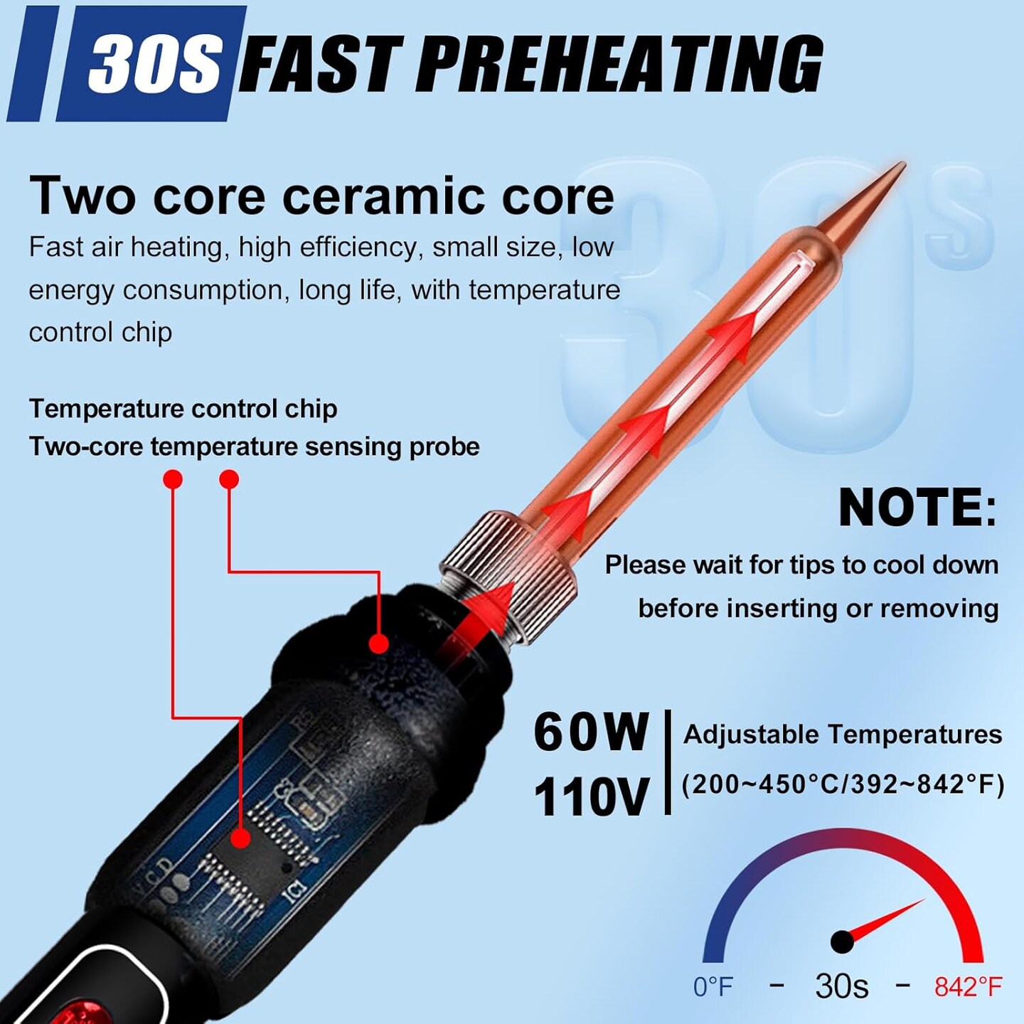 Wood Burning Kit, 163 Pcs Wood Burner Tool Kit with letters and numbers, Pyrography Pen with Adjustable Temperature Control Various Tips Stencils, Woodworking Leather Embossing Carving Soldering