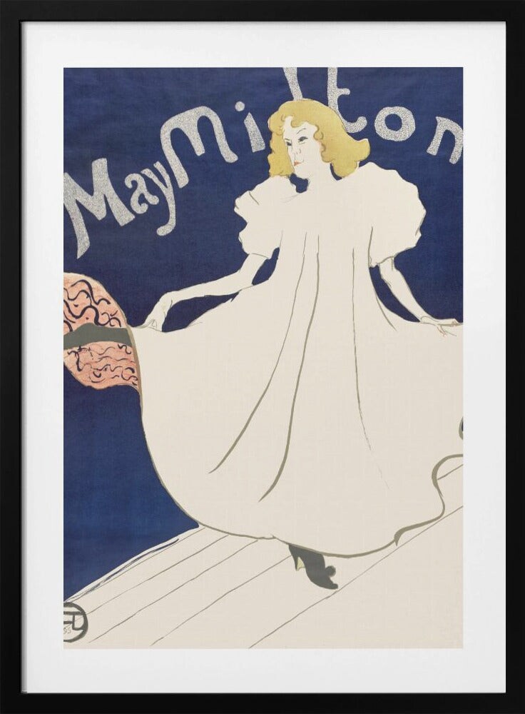 May Milton Poster(1895) by TOULOUSE LAUTREC Framed Art